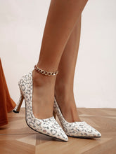 Load image into Gallery viewer, Love God. Store Women Pumps Leopard Pattern Point Toe Heeled Court Pumps price
