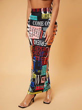 Cargar imagen en el visor de la galería, Love God. Store Women Skirts SXY High Waist Letter Graphic Skirt price

