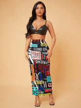Charger l&#39;image dans la galerie, Love God. Store Women Skirts SXY High Waist Letter Graphic Skirt price
