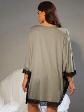 Cargar imagen en el visor de la galería, Love God. Store Women Sleepwear Lace Trim Dolman Sleeve Nightdress price
