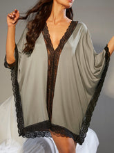 Cargar imagen en el visor de la galería, Love God. Store Women Sleepwear Lace Trim Dolman Sleeve Nightdress price
