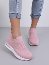 Load image into Gallery viewer, Love God. Store Women Sneakers Knit Detail Hidden Heeled Wedge Sneakers price
