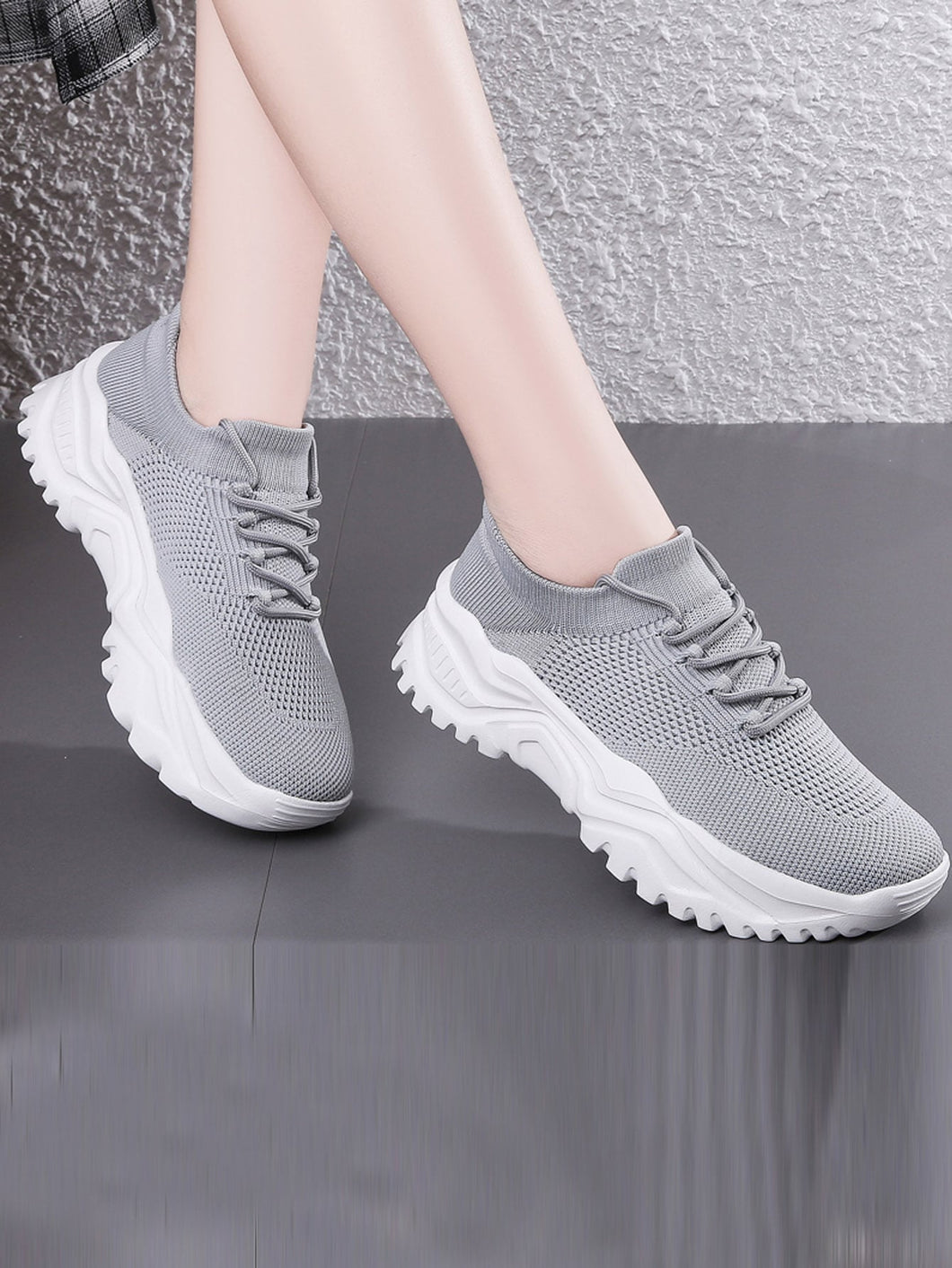 Love God. Store Women Sneakers Lace up Front Chunky Sneakers price