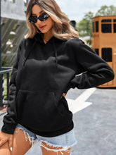 Load image into Gallery viewer, Love God. Store Women Sweatshirts Solid Kangaroo Pocket Drawstring Hoodie price
