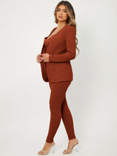Load image into Gallery viewer, Love God. Store Women Two-piece Outfits Rust Brown / XS Open Front Top Leggings price
