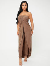 Charger l&#39;image dans la galerie, Love God. Store Women Two-piece Outfits SXY Longline Tube Top Pants Set price
