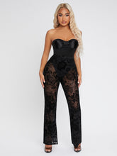 Load image into Gallery viewer, Love God. Store Women Two-piece Outfits SXY Tube Bustier Bodysuit Mesh Pants Set price
